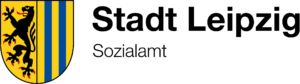 Das Leipziger Stadtwappen mit dem Schriftzug Stadt Leipzig Sozialamt